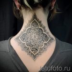 mandala tatouage sur son cou - példakép a du tatouage fini sur 01052016 1