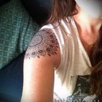 Mandala Tätowierung auf der Schulter - Beispielfoto des fertigen Tätowierung auf 01052016 2