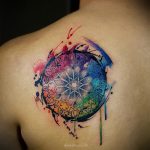 mandala tetoválás a hátán - Fotó példa a kész tetoválásra a 01052016 -on 1