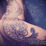 Mandala -Tattoo auf der Hüfte - Foto Beispiel des fertigen Tätowierung auf 01052016 2