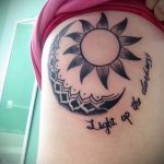 Mandala -Tattoo auf der Seite - Foto Beispiel des fertigen Tätowierung auf 01052016 1