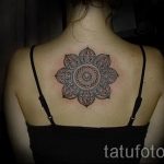 Mandala -Tattoo auf seinem Rücken - Foto Beispiel des fertigen Tätowierung auf 01052016 1