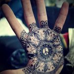 mandala jel tetoválás - fotó példa a kész tetoválásra 01052016 -ból 4