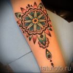 gyönyörű mandala tetoválás - fotó példa a kész tetoválásra 01052016 -ból 3