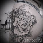 mandala bazsarózsa tetoválás alakjában - fotó példa a kész tetoválásra 01052016 -ból 1