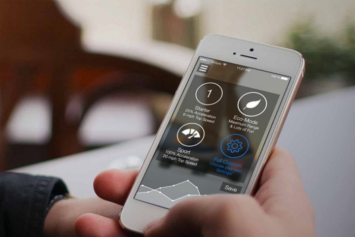 elektricky poháňaný-skateboard-dizajn-Wi-Fi-synchronizovaný-s-ios-android