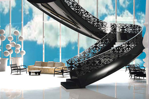 Interiér luxusného schodiska od Marcela Wandersa