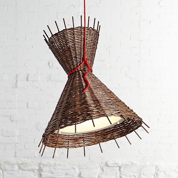 Závesná lampa Como v dizajne inšpirovanom orobincom-Paola Navone závesná lampa-prútený-tvar presýpacích hodín-moderné-osvetlenie-telo-paola-navone