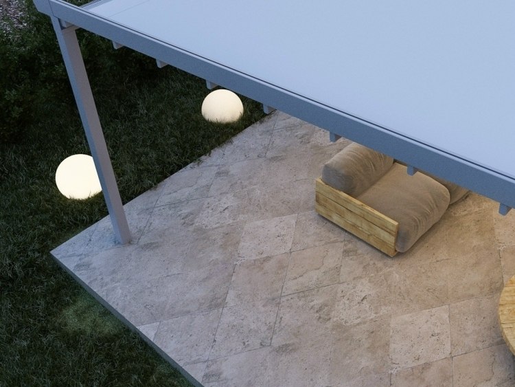 Markízy ako ochrana pred slnkom -fa2-vito-fusco-vápenec-podlaha-zastrešenie trávnika