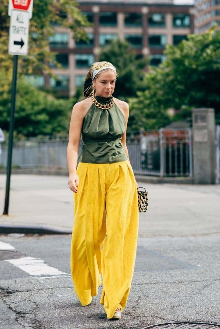 nápady na široké nohavice kombinujú nohavice Marlene