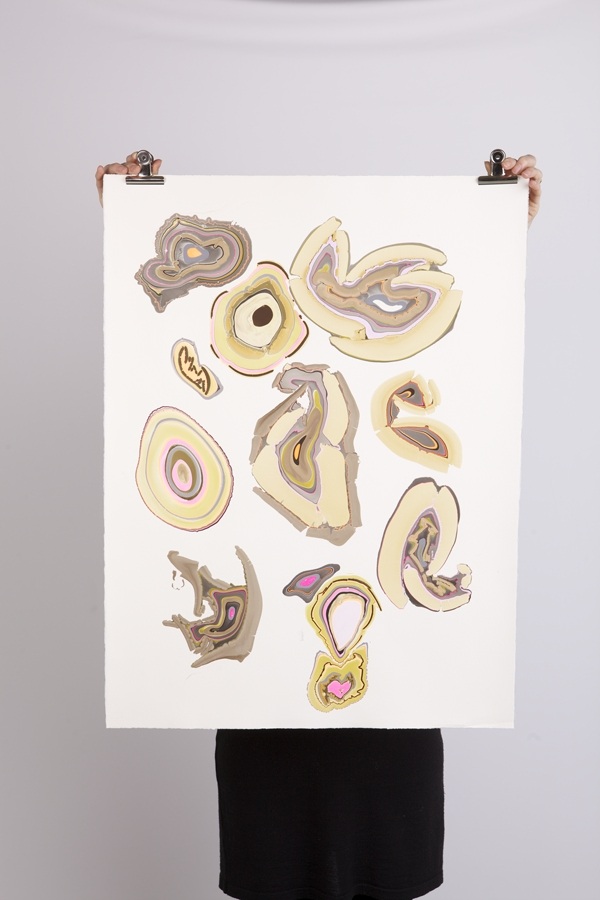 Mramorový papier so vzorom Pernille Snedker Hansen