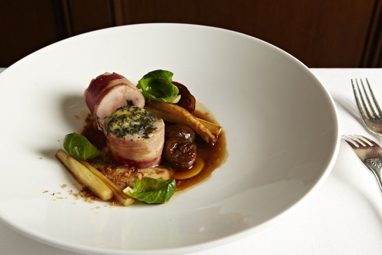 Gaštany s náplňou z omáčky z divokej prílohy