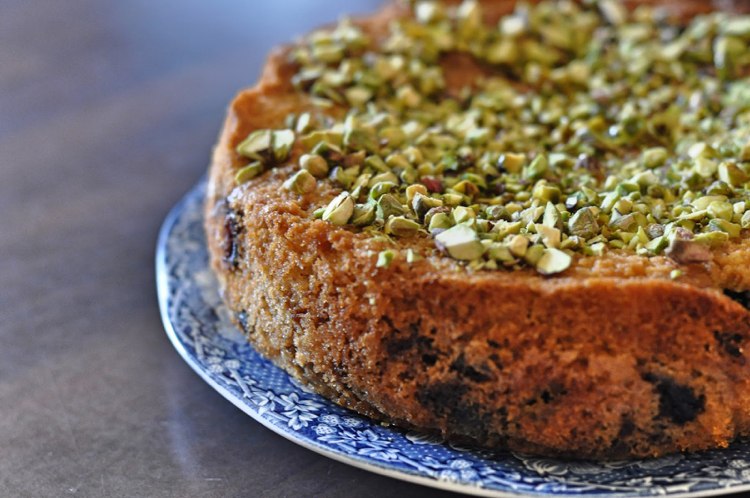 Marcipánový koláč s pistáciovým receptom lahodný