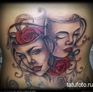 maska ​​tatuaż zdjęcie 345345466567567