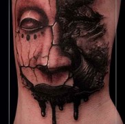 maska ​​tatuaż zdjęcie 45645656757