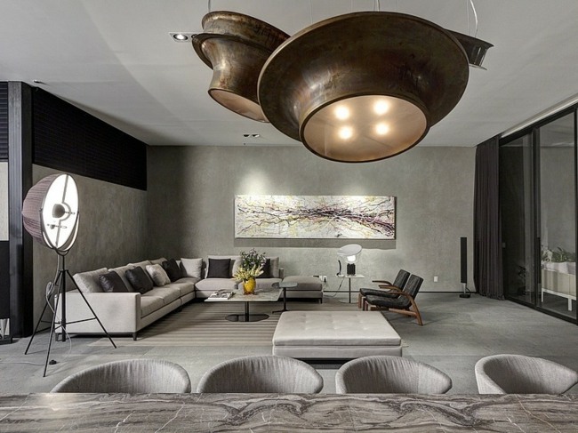 neutrálne farby čalúnený nábytok obrazy jedálenského kúta