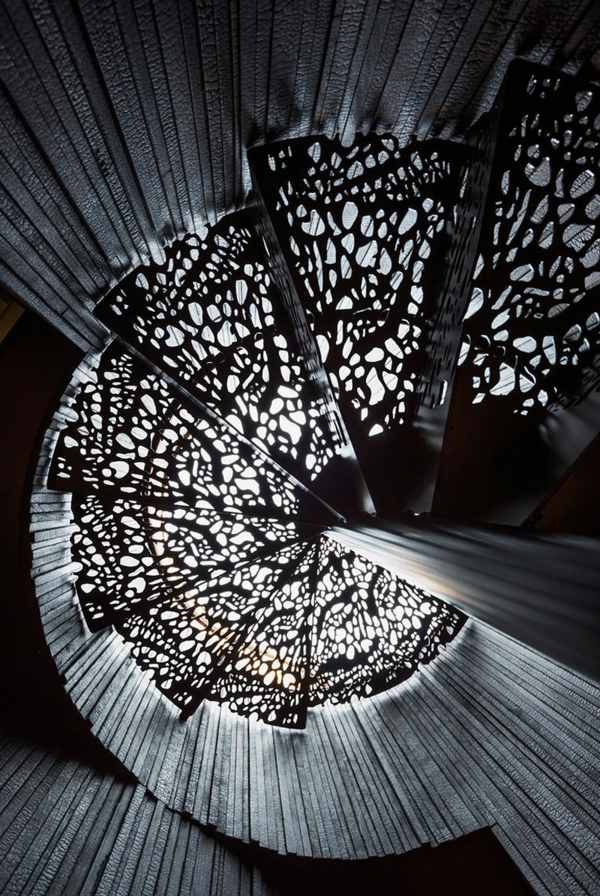 Točité schodisko železo dekoratívne prvky moderný dom dekoratívne prvky nápady na moderný dom