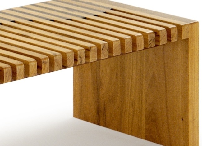 Lavica záhradného nábytku z orechového dreva Onda Lavica zo záhradného nábytku z orechového dreva zrnko Onda