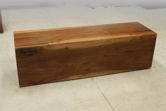 Moderná obdĺžniková lavica z dreva tanumbuca Obdĺžniková lavica, masívne drevo tanumbuca, moderné