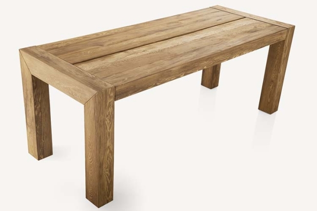 Drevený stôl interiérový-vonkajší-moderný Giuseppe-Pruneri Drevený stôl interiérový-vonkajší dizajn moderný Giuseppe Pruneri Taliansko