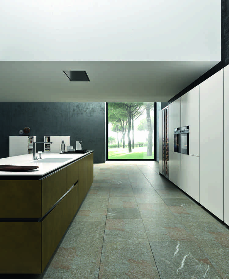 matné-kuchynské fronty-biela-pracovná doska-bez-kľučky-dvierka