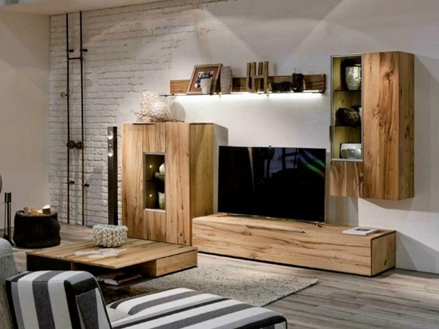 Obývacia izba nápady na bývanie rustikálny drevený nábytok štýlový elegantný Živé nápady rustikálny drevený nábytok štýlový elegantný malý konferenčný stolík