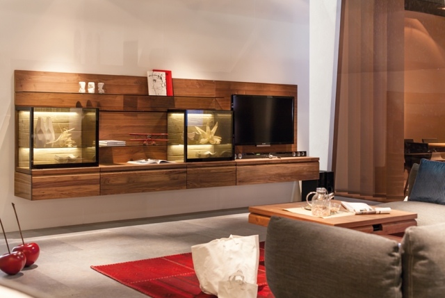 Nástenný dizajn akvária na stenu do obývačky Nástenná akvarijná nástenná TV skrinka