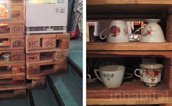 Nábytok vyrobený z europaliet