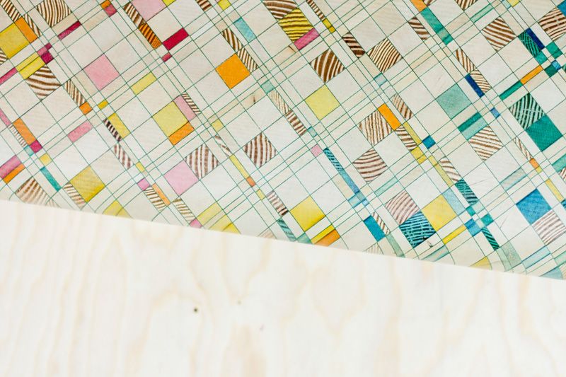 Nápady na geometrický vzor preglejky na nábytok