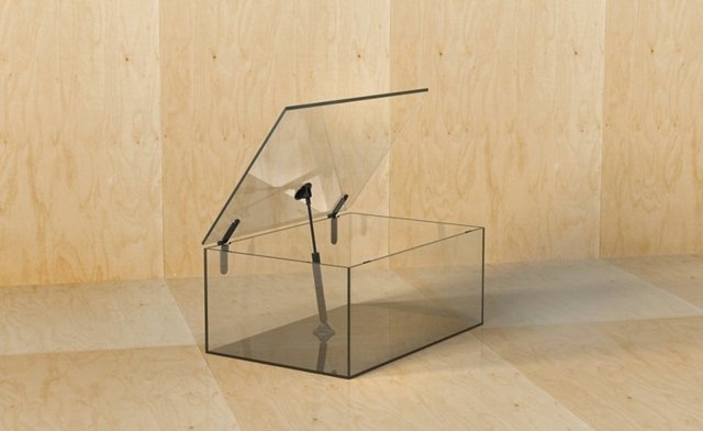 teleskopické stĺpiky moderného nábytkového skla Nábytok Sklo komoda teleskopické stĺpiky pohyblivá časť hore