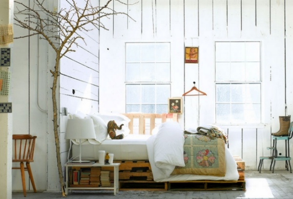 paletová posteľ detská izba zariadenie v industriálnom štýle paletová posteľ detská izba v industriálnom štýle