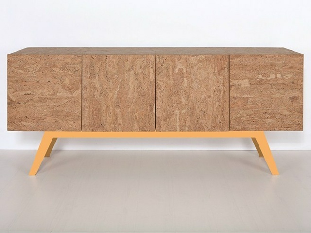 Korkový nábytok nohy v čerstvej oranžovej farbe