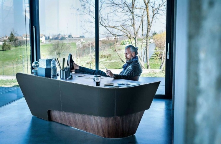 spona na stôl, koža z masívneho dreva