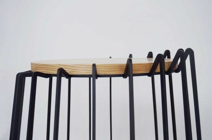 Dizajn nábytku pre moderný príručný stolík z jaseňového dreva konferenčný stolík dizajn obývacia izba kancelária myšlienka kolekcia oceľových vĺn