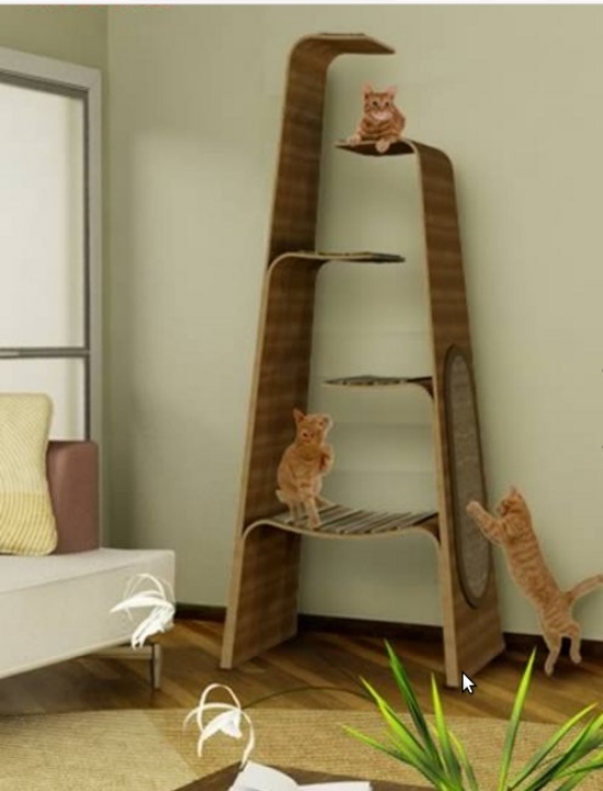 Nápady na škrabadlo pre mačky na stromček pre zariadenie domácich zvierat
