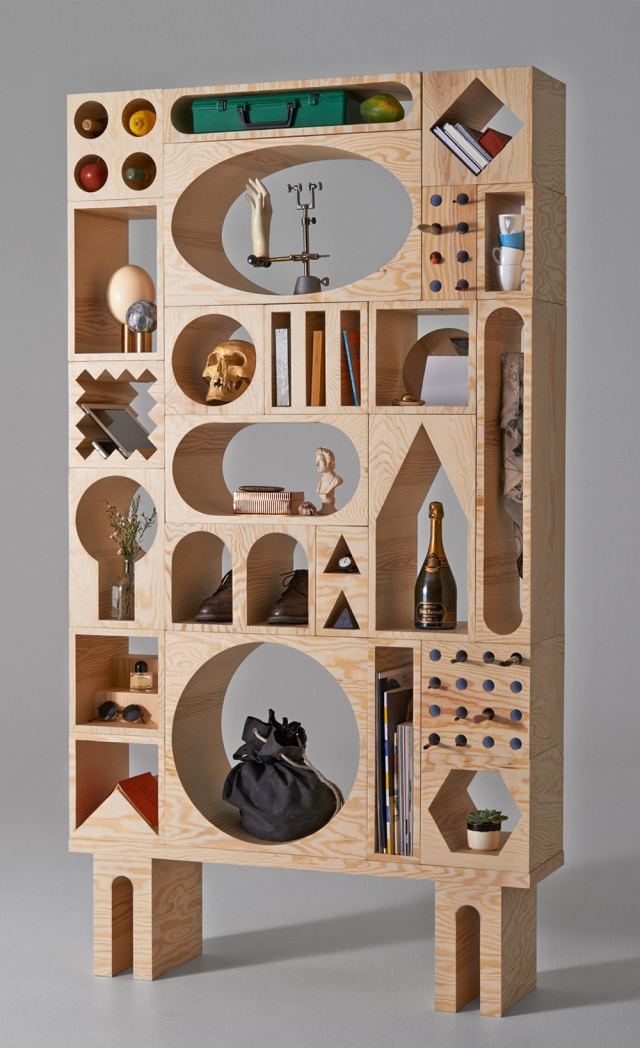 systém izbového nábytku vyrobený z dreva, rôzne možnosti zloženia