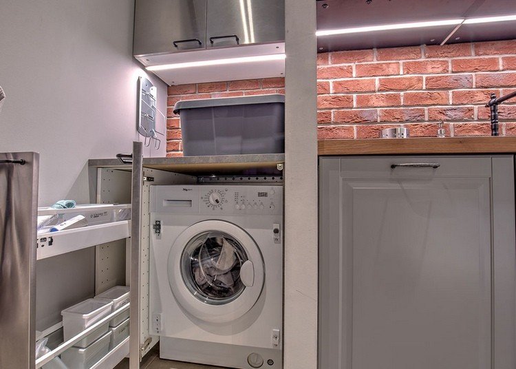 práčka kuchynská skrinka ikea