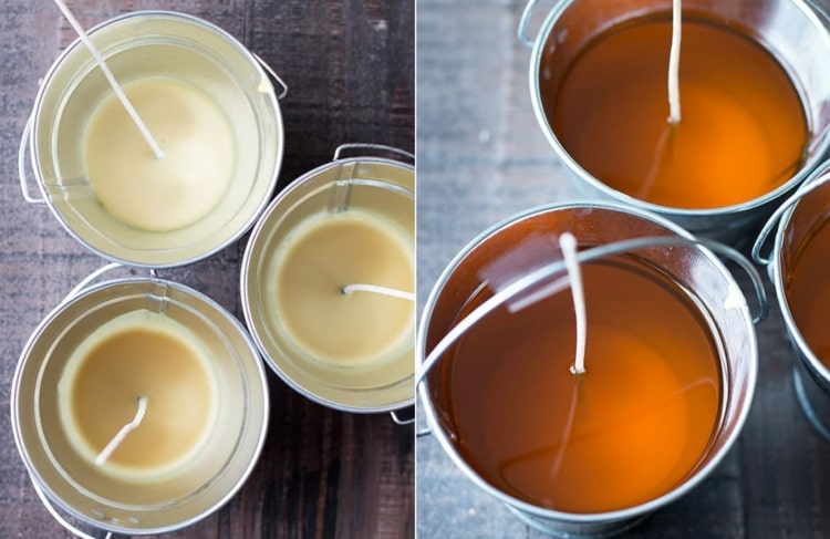 Komárie sviečky si dajte včelím voskom, sójovým voskom alebo kúskami sviečok