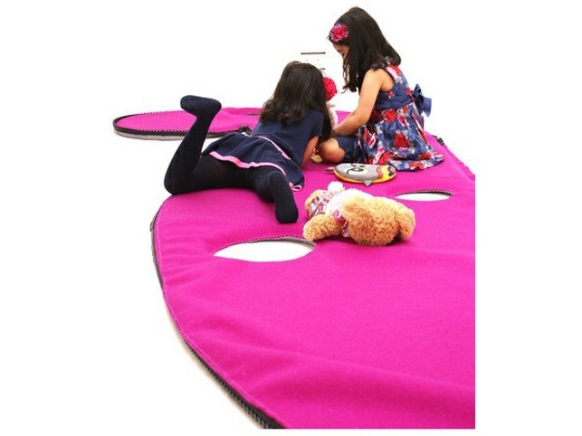 Podlaha na hranie pre dievčatá do fialovej farby Hrajte podlahovú krytinu matná fialová farba