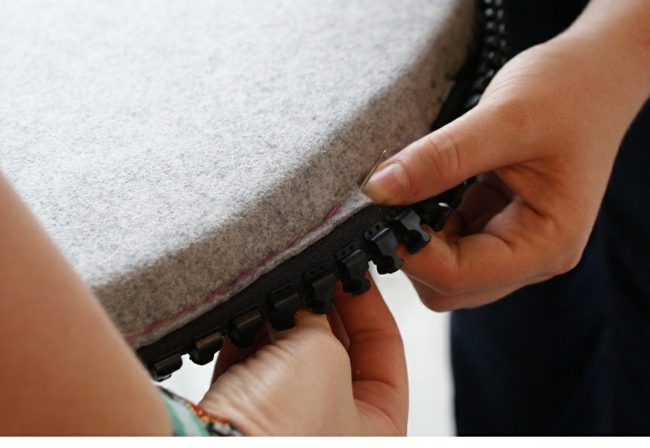 originálna ručná hračka domčeka na hranie Ručne šitá výroba zipsu