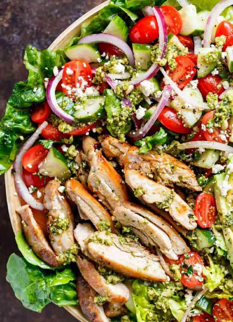 stredomorský šalát rímske kura