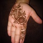foto af tatovering arabisk mehendi (arabisk mehen) (værdi) - eksempeltegning - 012