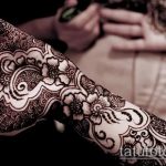 foto af tatovering arabisk mehendi (arabisk mehen) (værdi) - eksempeltegning - 015