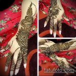 foto tatovering arabisk mehendi (arabisk mehen) (betydning) - eksempeltegning - 022