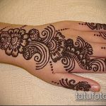 foto af tatovering arabisk mehendi (arabisk mehen) (værdi) - eksempeltegning - 025