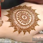 foto af tatovering arabisk mehendi (arabisk mehen) (betydning) - eksempeltegning - 031