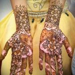 foto af tatovering arabisk mehendi (arabisk mehen) (betydning) - eksempeltegning - 035