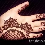 foto af tatovering arabisk mehendi (arabisk mehen) (værdi) - eksempeltegning - 039