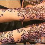 foto tatovering arabisk mehendi (arabisk mehen) (betydning) - eksempeltegning - 042