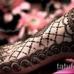 foto af tatovering arabisk mehendi (arabisk mehen) (værdi) - eksempeltegning - 046